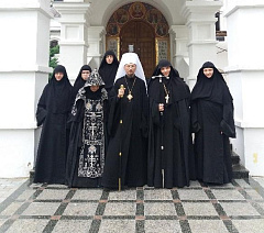 Патриарший Экзарх возвёл в сан игумении настоятельницу Ксениевского женского монастыря в деревне Барань