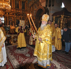 11 сентября в Могилевском женском монастыре архиепископ Софроний совершил Божественную литургию