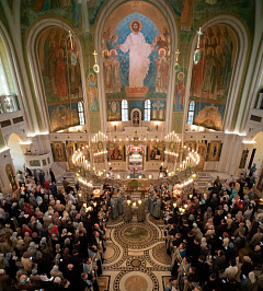 В Сретенском монастыре праздновали 500-летие спасения Москвы по молитвам перед Владимирским образом Богородицы