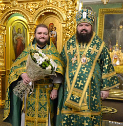 16 декабря братия Гомельского Никольского мужского монастыря поздравила архимандрита Савву (Мажуко) с днем тезоименитства