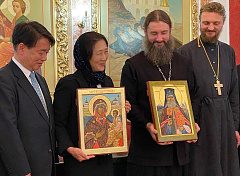В Раифском монастыре  освятили икону равноапостольного Николая Японского, написанную женой японского посла
