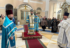 Епископ Евсевий совершил Литургию в Покровском женском монастыре города Толочина