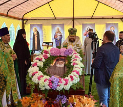 Видеорепортаж с престольного праздника в обители преподобного Паисия Святогорца в деревне Ольжево