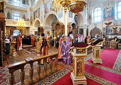 В Никольском женском монастыре города Могилева совершил богослужения архиепископ Могилевский и Мстиславский Софроний