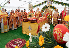 Председатель Синодального отдела по монастырям епископ Порфирий принял участие в торжествах по случаю 555-летия Спасского  монастыря в г. Кобрине