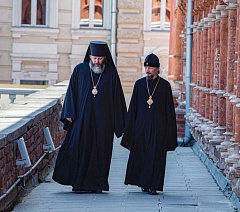 Митрополит Вениамин посетил Высоко-Петровский монастырь города Москвы