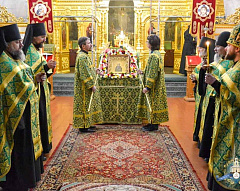 В Никольском монастыре города Гомеля почтили память преподобного Сергия Радонежского