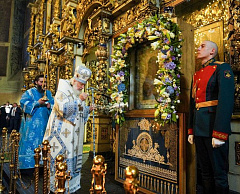 В праздник Донской иконы Божией Матери Предстоятель Русской Церкви совершил Литургию в Донском ставропигиальном монастыре [+ВИДЕО]
