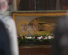 8 сентября в Иоанно-Кормянском женском монастыре епископ Амвросий совершил всенощное бдение