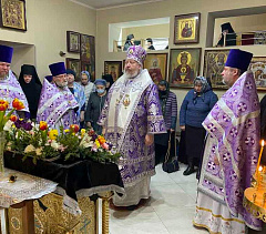 12 марта в Тихвинском женском монастыре Гомеля архиепископ Стефан возглавил престольный праздник
