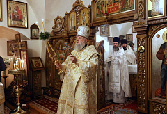 В день Обрезания Господня архиепископ Иоанн возглавил праздничное богослужение в Рождество-Богородицком монастыре Бреста