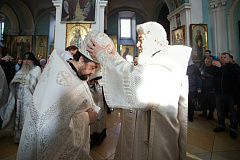 Наместник Юровичского монастыря игумен Авксентий (Абражей), избранный во епископа Несвижского, возведен в сан архимандрита