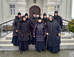 Успенскую обитель в Покровске посетили игумении женских монастырей Саратовской епархии