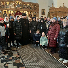 В гостях у преподобной Евфросинии Полоцкой побывали православные жители Волковыска