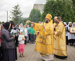 14 июля епископ Слуцкий Евсевий возглавил престольное торжество в Космо-Дамиановском храме Софийского монастыря в городе Слуцке