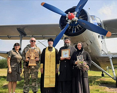 Мироносицкий монастырь принял участие в воздушном крестном ходе над Бобруйском
