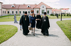 Успенский Жировичский монастырь посетила председатель Совета Республики Наталья Кочанова