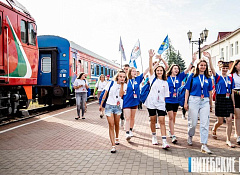 Полоцкий монастырь посетили участники международного проекта «Республиканский молодежный поезд “Беларусь. Молодежь. Единство”»