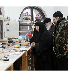 Гости со Святой Горы Афон посетили Свято-Елисаветинский женский монастырь