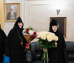 Игумении монастырей Полоцкой епархии поздравили правящего архиерея с пятой годовщиной архиерейской хиротонии