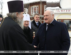В праздник Рождества Христова Президент Беларуси посетил Елисаветинский монастырь в Минске [+ВИДЕО]
