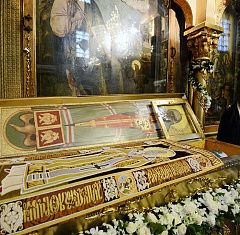 В Донском монастыре почтили память святителя Тихона, патриарха Московского и всея России