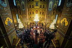 Во вторник Светлой седмицы Святейший Патриарх Кирилл совершил Литургию в Николо-Угрешском ставропигиальном монастыре [+ВИДЕО]