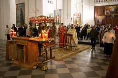 В Юровичском мужском монастыре состоялись праздничные пасхальные богослужения