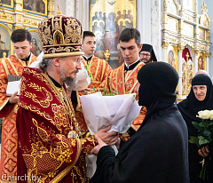 13 августа монашествующие Белорусского Экзархата поздравили Митрополита Вениамина с днем тезоименитства
