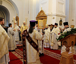 29-Предстоятель Белорусской Православной Церкви совершил Божественную литургию в Спасо-Евфросиниевском монастыре