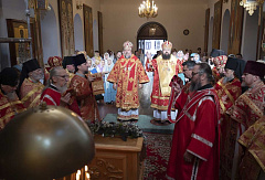 В Никольском монастыре Гомеля почтили память священномученика Митрофана (Краснопольского), первого Гомельского епископа