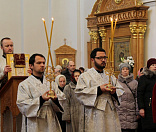 38-Предстоятель Белорусской Православной Церкви совершил Божественную литургию в Спасо-Евфросиниевском монастыре