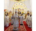 25-Предстоятель Белорусской Православной Церкви совершил Божественную литургию в Спасо-Евфросиниевском монастыре