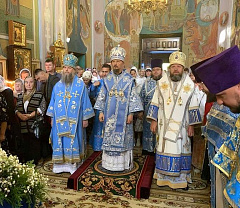 Предстоятель Белорусской Православной Церкви возглавил престольное торжество Гродненского Рождество-Богородичного монастыря