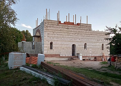 В Тадулинском женском монастыре Витебской епархии продолжается строительство храма в честь святого Александра Невского