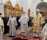 52-Предстоятель Белорусской Православной Церкви совершил Божественную литургию в Спасо-Евфросиниевском монастыре