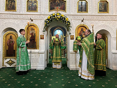 В праздник Святой Троицы епископ Евсевий возглавил престольное торжество в Марковом монастыре Витебска