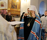14-Предстоятель Белорусской Православной Церкви совершил Божественную литургию в Спасо-Евфросиниевском монастыре