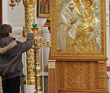 46-Предстоятель Белорусской Православной Церкви совершил Божественную литургию в Спасо-Евфросиниевском монастыре