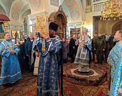 В праздник Сретения Господня архиепископ Могилевский и Мстиславский Софроний совершил Божественную литургию в Никольском женском монастыре города Могилева