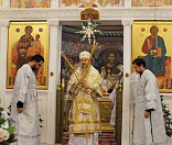44-Предстоятель Белорусской Православной Церкви совершил Божественную литургию в Спасо-Евфросиниевском монастыре