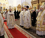 9-Предстоятель Белорусской Православной Церкви совершил Божественную литургию в Спасо-Евфросиниевском монастыре
